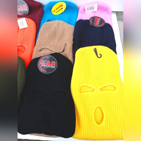 KNITTED 3 HOLE WINTER SKI MASK - Hat - Picture 11 of 16